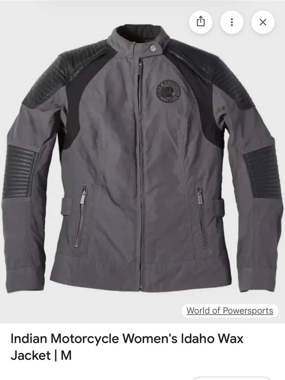Indian Motorcycle Women's Idaho Performance Jacket - Gray